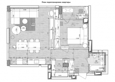 планировка квартиры в ЖК Geneve от KAKADU-STUDIO