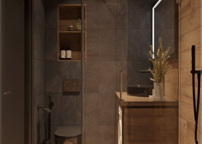 ванная комната в стиле Loft в ЖК Geneve KAKADU-STUDIO