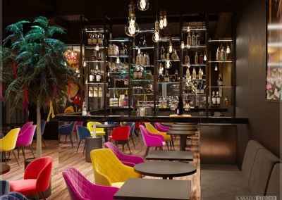 дизайн бара-кальянной от KAKADU-STUDIO